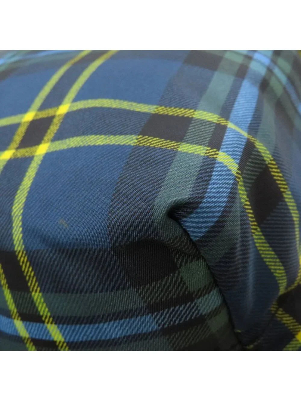 Prada Plaid 2-Way Tote Bag Nylon